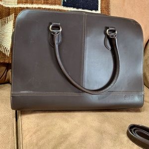 Su.B leather portfolio bag